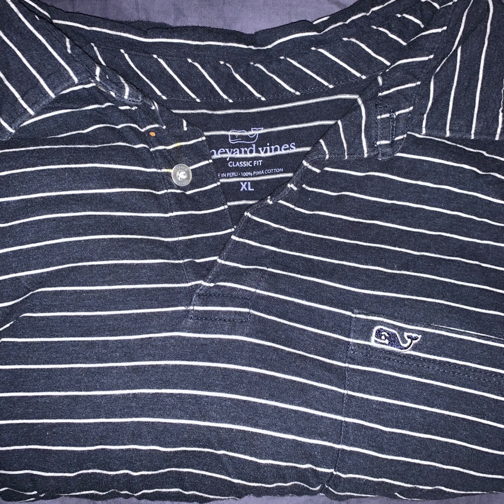 Men’s Vineyard Vines shirt sleeve navy polo